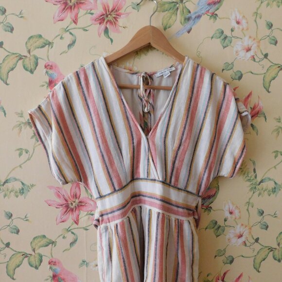 🦅 Fall Striped Romper XS 🌳🍃 - Picture 6 of 11